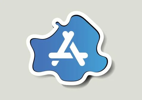 AppStore logo vector is a stylized representation of the logo Stock Illustration