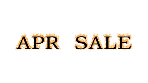 Apr Sale fire text effect white isolated background Stock Footage 138072072