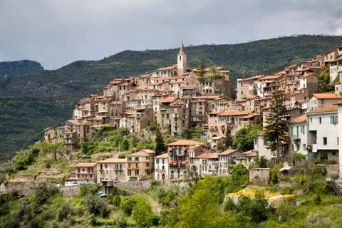 Apricale, italy Stock Photos