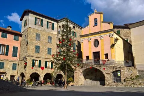 Apricale love Stock Photos