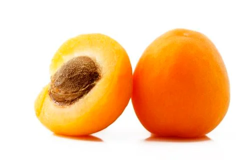 Apricot and a half Stock Photos