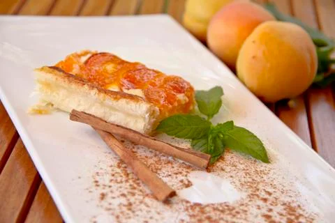 Apricot cake Foto stock