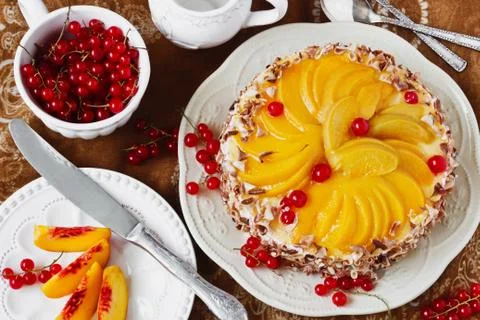 Apricot cake Foto stock