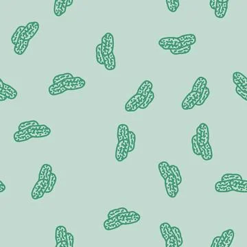 Apricot dried fruit line vector seamless pattern Stock Illustration