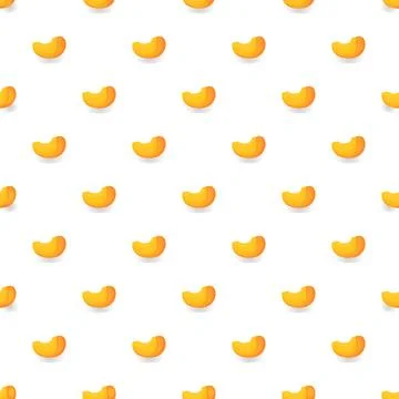 Apricot fruit slices seamless pattern on white background Illustrazione stock
