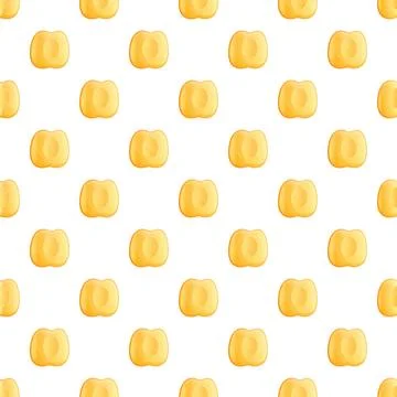 Apricot halves seamless fruit pattern background Illustrazione stock