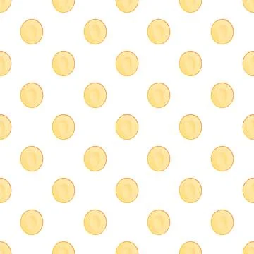 Apricot halves seamless repeating pattern on white background Stock Illustration