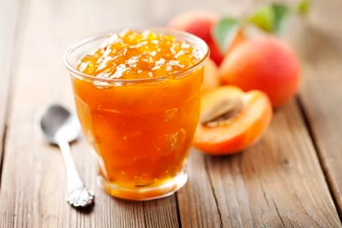 Apricot jam Stock Photos
