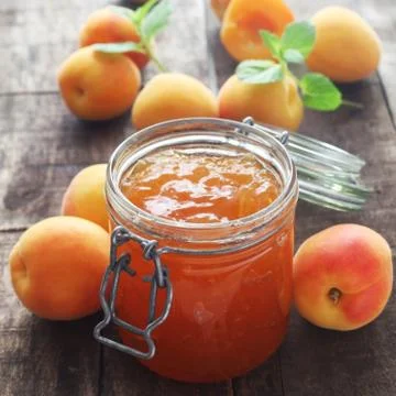 Apricot Jam Stock Photos