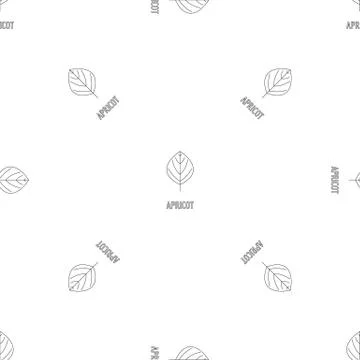 Apricot leaf pattern seamless vector イラスト素材