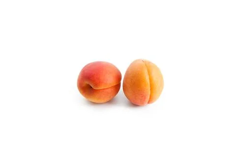 Apricots isolated on white background.. Stock Photos