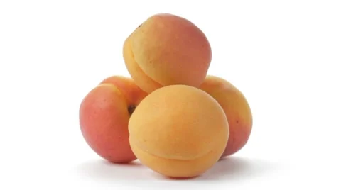 Apricots rotating Stock Footage 7752165