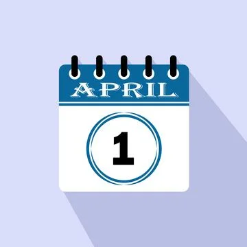 April 1 Icon Illustration