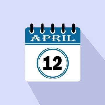 April 12 Icon Illustration