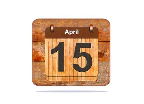 April 15. Stock Illustration