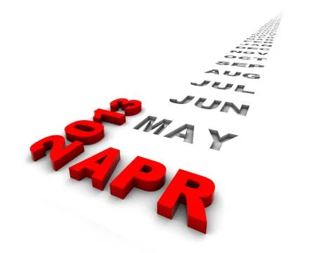 April 2013 Stock Illustration