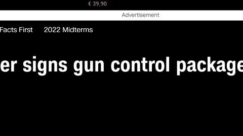 April 2023: Gun Control Headlines Fast Sequence Stock Footage 238828693