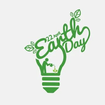 April 22nd Earth Day Vector Illustration Illustrazione stock