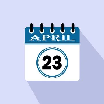 April 23 Icon Stock-Illustration