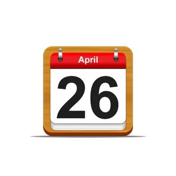 April 26. Stock Illustration