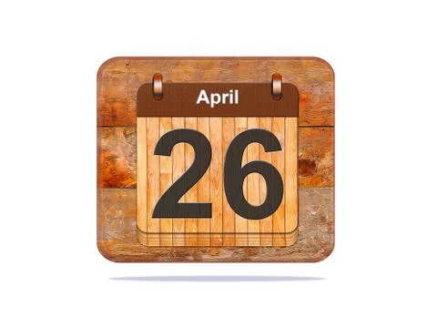 April 26. Stock Illustration