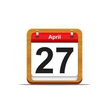 April 27. Stock Illustration