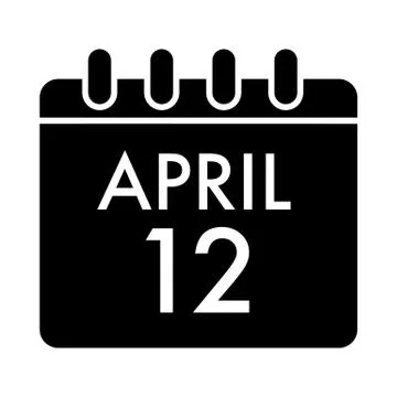April 5, 2018. Catholic Easter on calendar vector icon. Simple, flat line Stock Illustration
