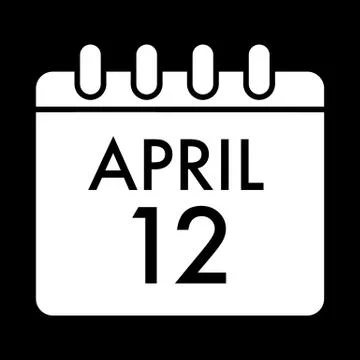 April 5, 2018. Catholic Easter on calendar vector icon. Simple, flat line Stock Illustration
