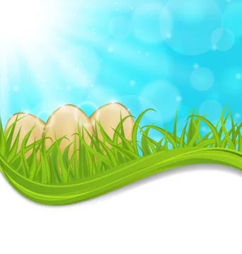 April background with easter colorful eggs Illustrazione stock