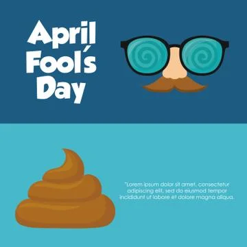 April fools day design Ilustração Stock