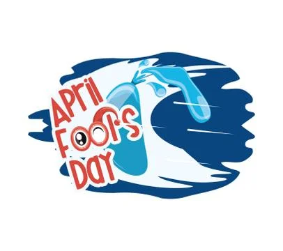 April fools day design Ilustração Stock