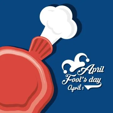April fools day design Ilustração Stock