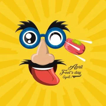 April fools day design Ilustração Stock