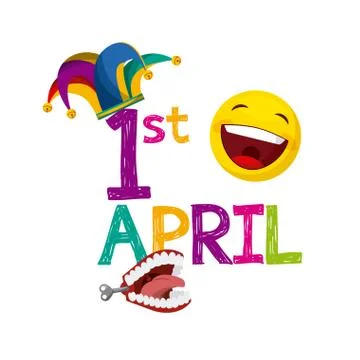 April fools day design Ilustração Stock