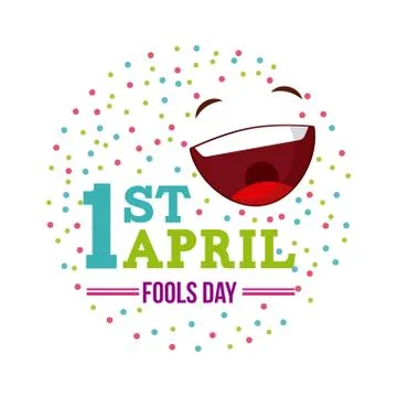 April fools day design Ilustração Stock