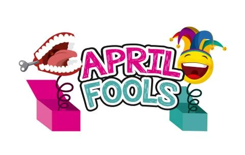 April fools day design Ilustração Stock