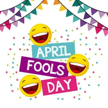 April fools day design Ilustração Stock