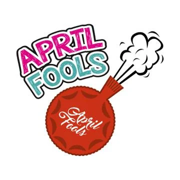 April fools day design Ilustração Stock