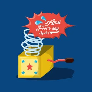 April fools day design Ilustração Stock