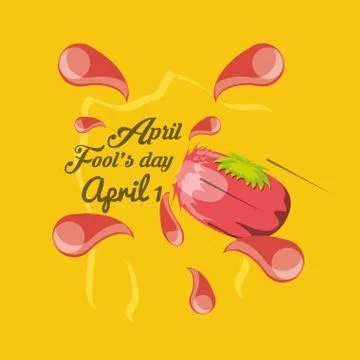 April fools day design Ilustração Stock