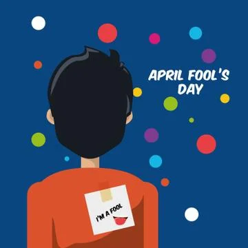 April fools day design Ilustração Stock