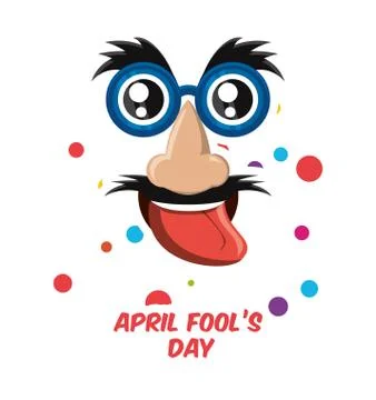 April fools day design Ilustração Stock