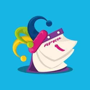 April fools day design Ilustração Stock