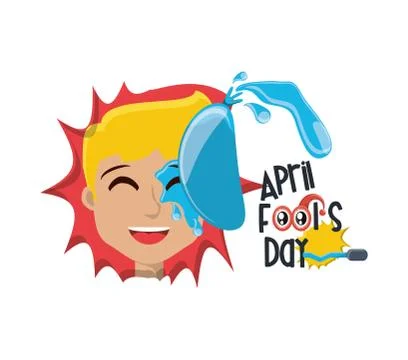 April fools day design Ilustração Stock