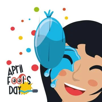 April fools day design Ilustração Stock