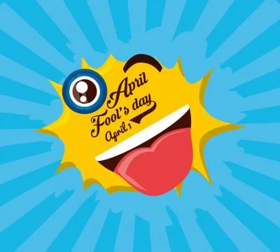 April fools day design Ilustração Stock