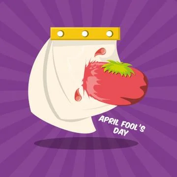 April fools day design Ilustração Stock