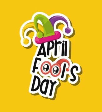 April fools day design Ilustração Stock