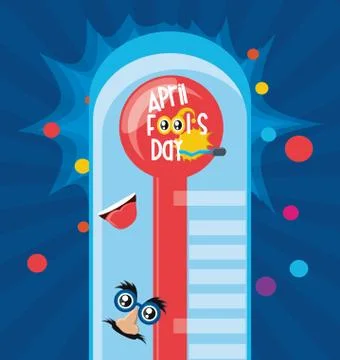 April fools day design Ilustração Stock