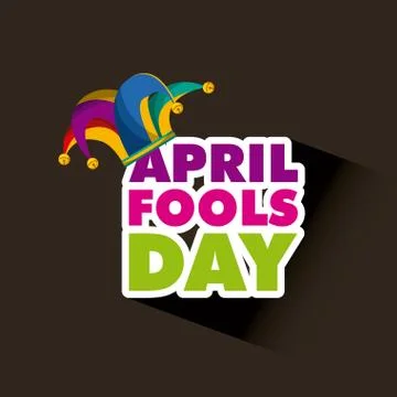 April fools day design Ilustração Stock